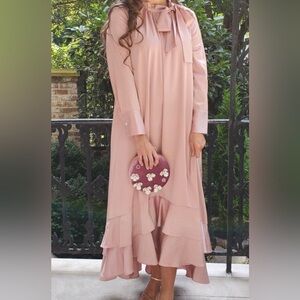 Dainty Jewells Pink Long Sleeve Dress